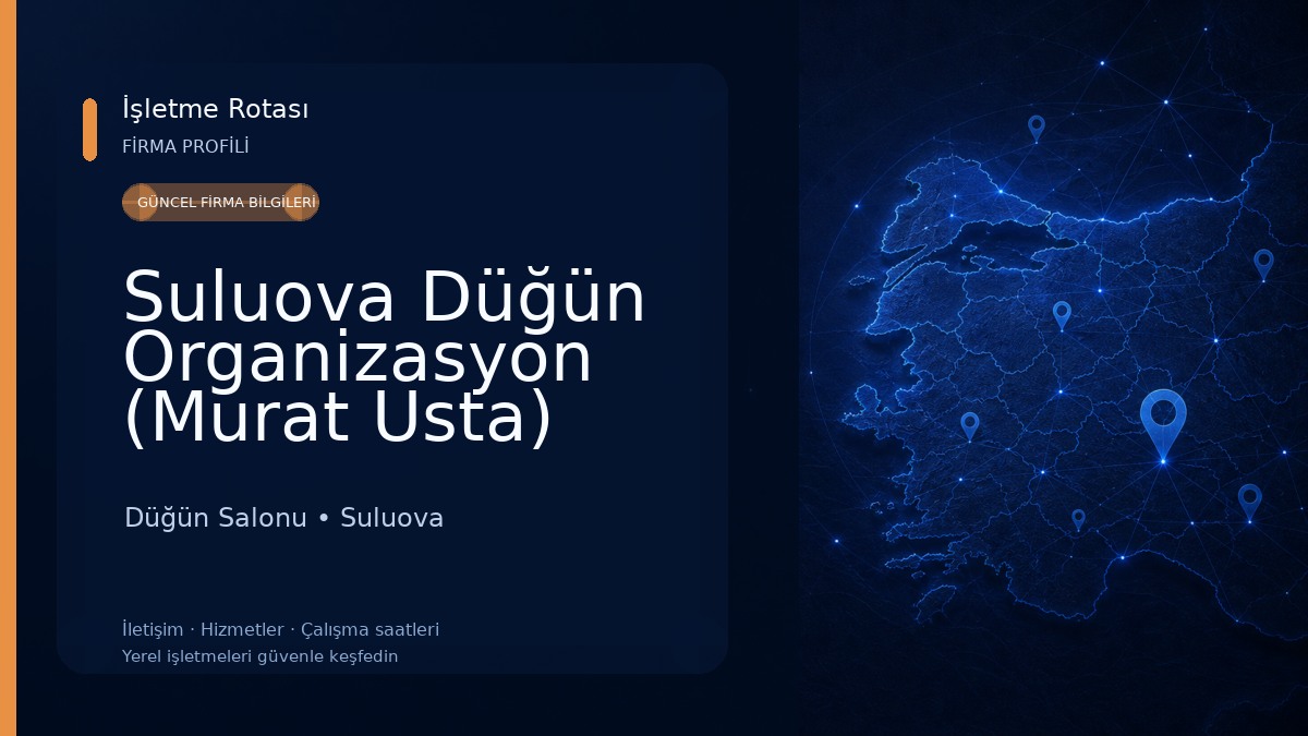 Suluova Düğün Organizasyon (Murat Usta) 