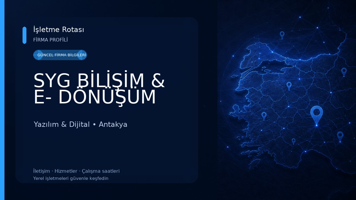 SYG BİLİŞİM & E- DÖNÜŞÜM