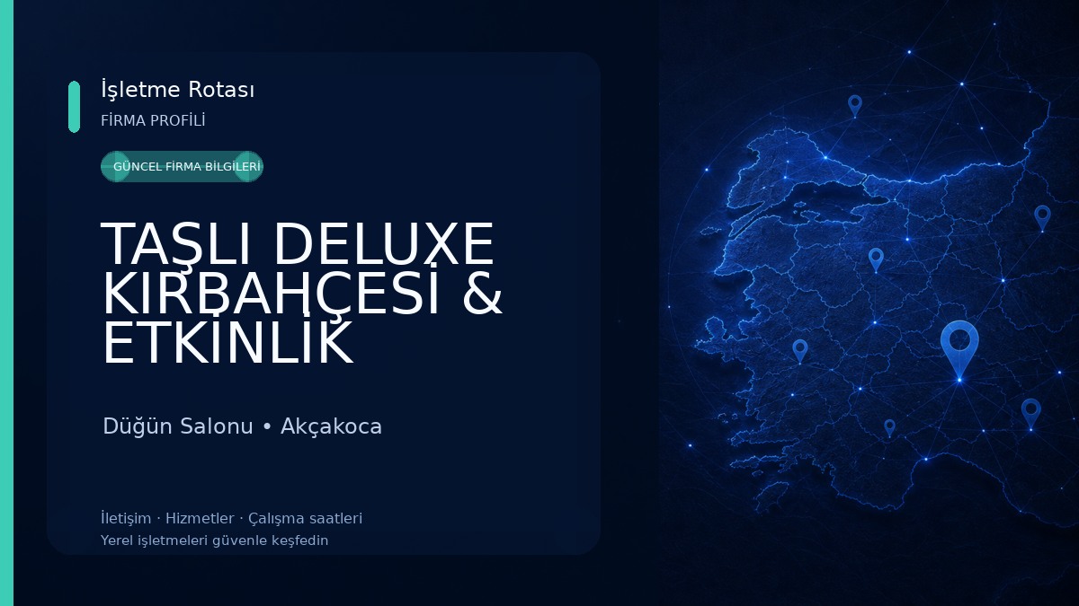 TAŞLI DELUXE KIRBAHÇESİ & ETKİNLİK SALONLARI Düğün Salonu