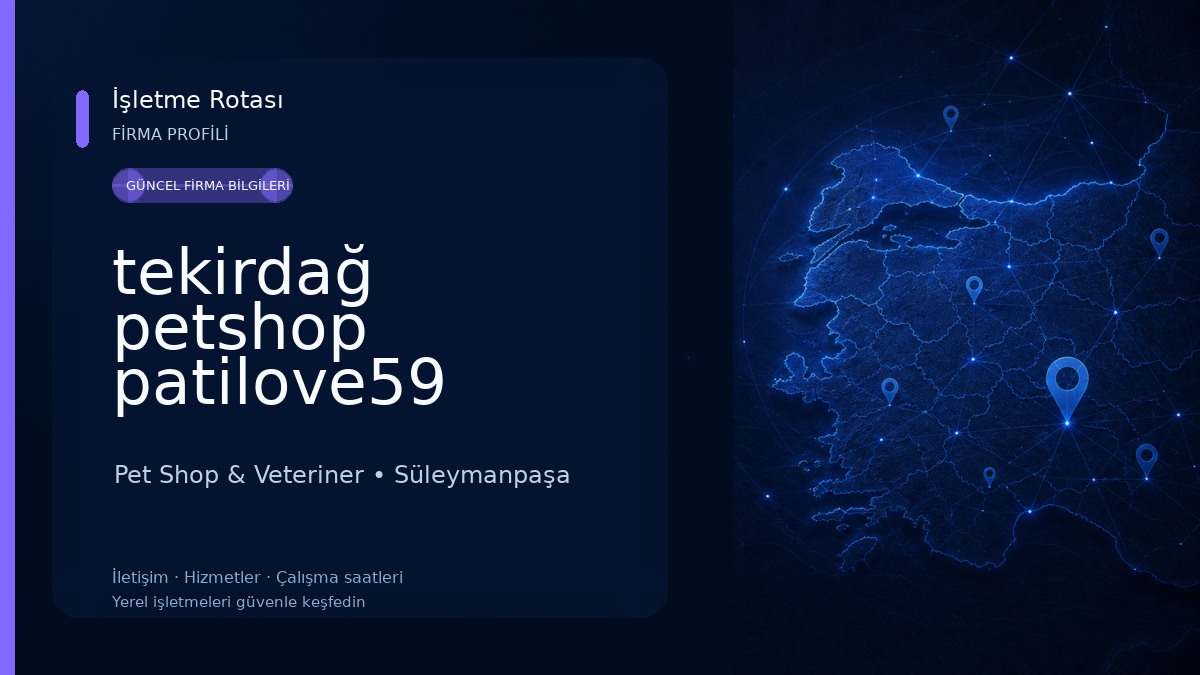 tekirdağ petshop patilove59 