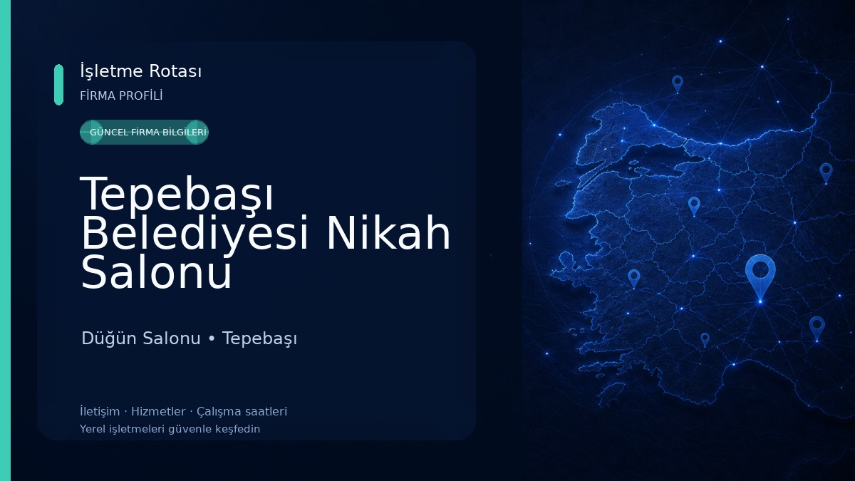 Tepebaşı Belediyesi Nikah Salonu Düğün Salonu