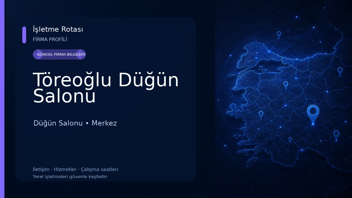 Töreoğlu Düğün Salonu Düğün Salonu