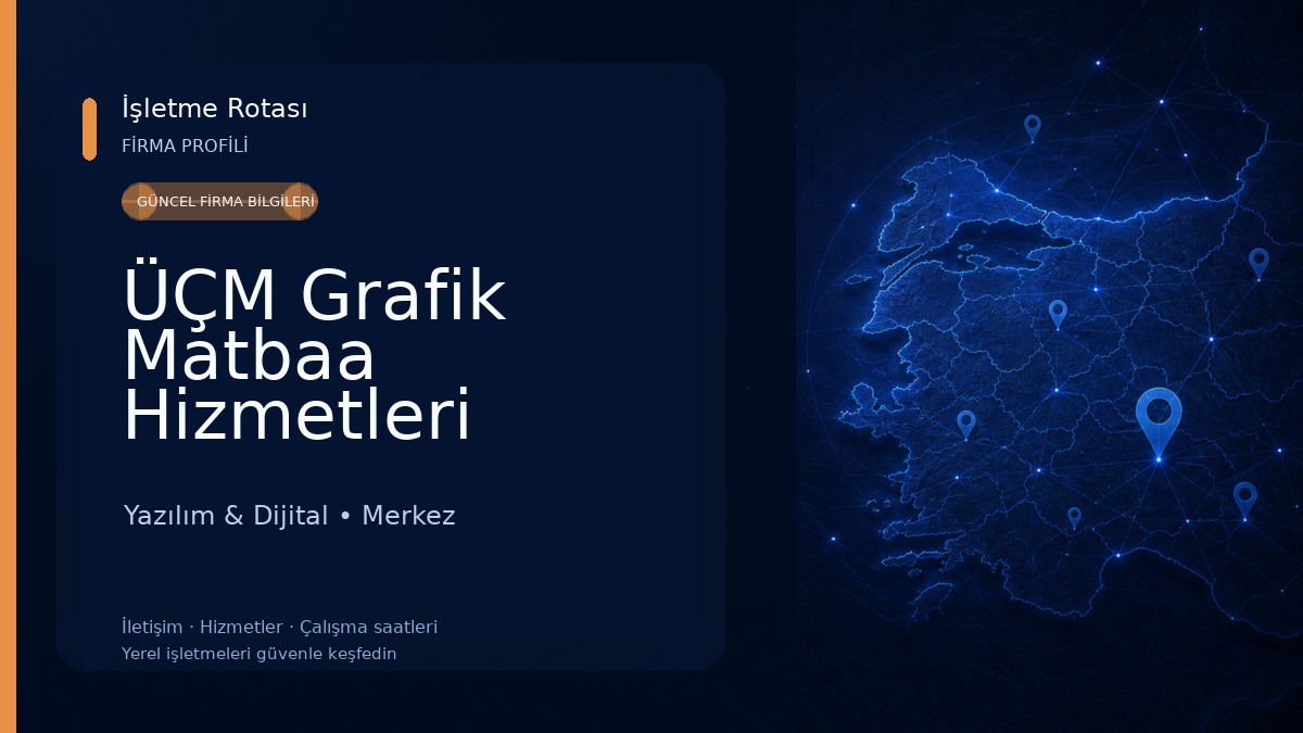 ÜÇM Grafik Matbaa Hizmetleri Yazılım & Dijital