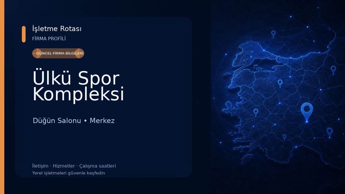 Ülkü Spor Kompleksi Düğün Salonu