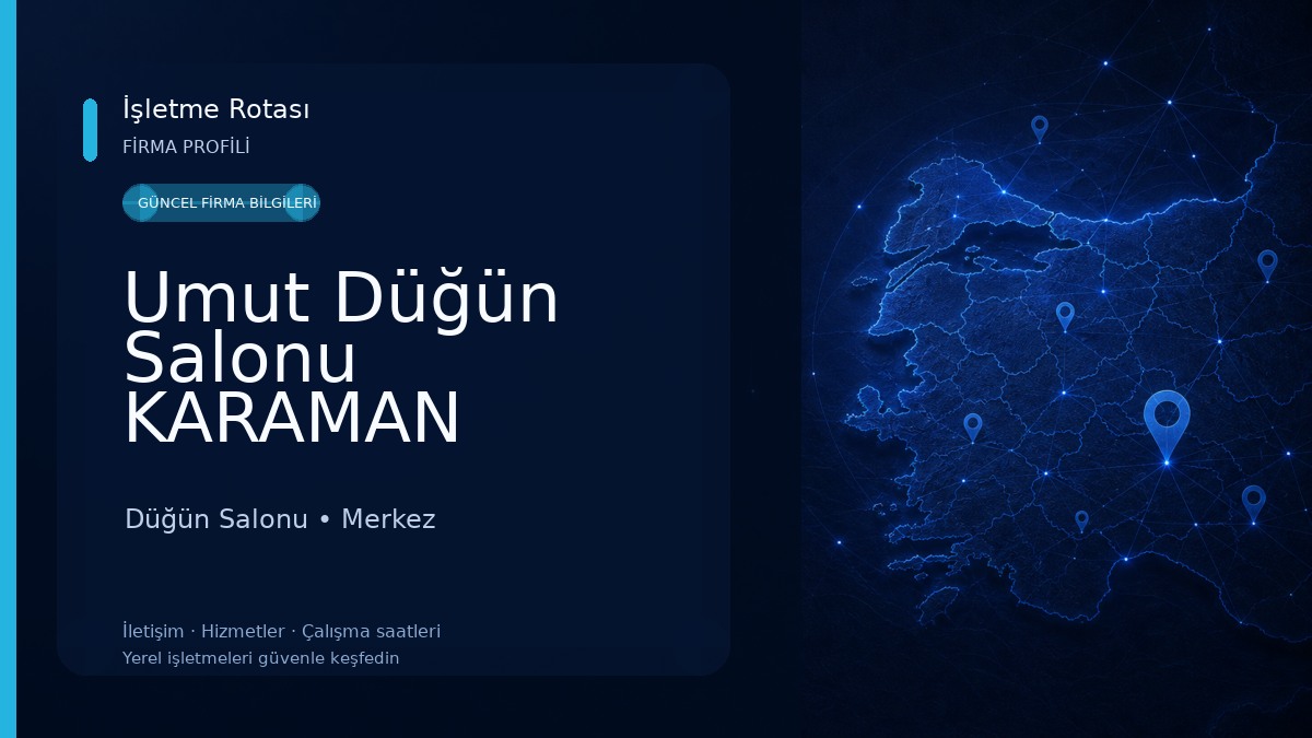 Umut Düğün Salonu KARAMAN Düğün Salonu