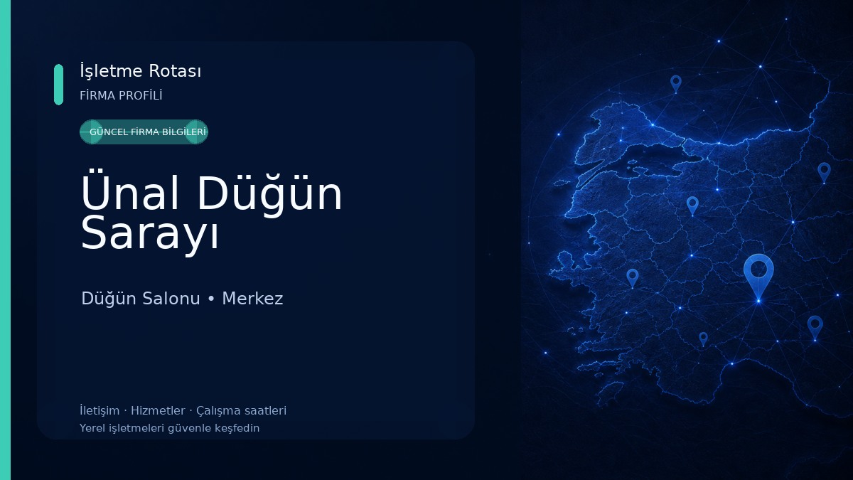 Ünal Düğün Sarayı Düğün Salonu