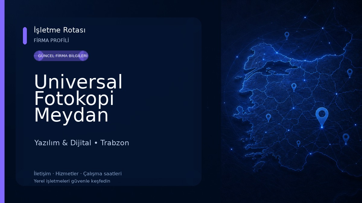 Universal Fotokopi Meydan Yazılım & Dijital