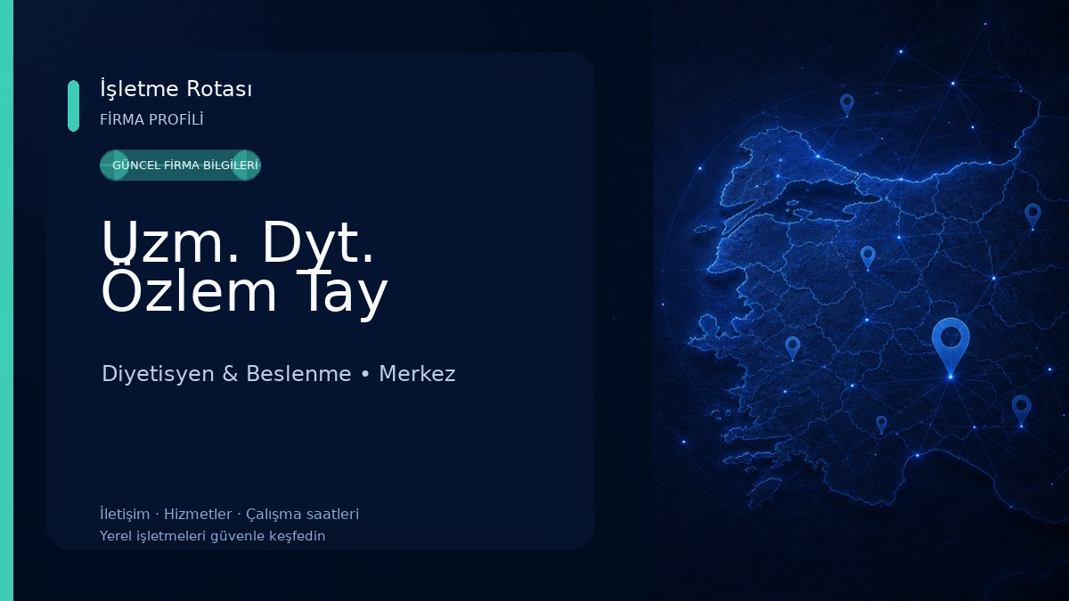 Uzm. Dyt. Özlem Tay 