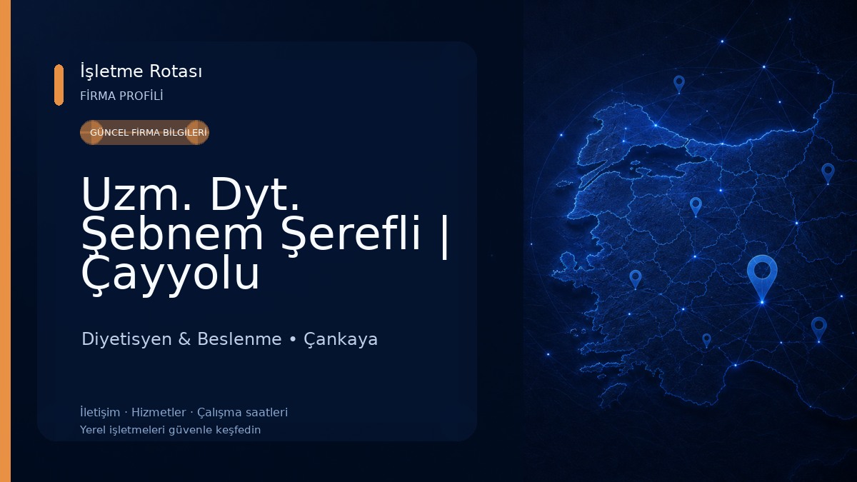 Uzm. Dyt. Şebnem Şerefli | Çayyolu Diyetisyen | Ümitköy Diyetisyen | Yaşamkent Diyetisyen