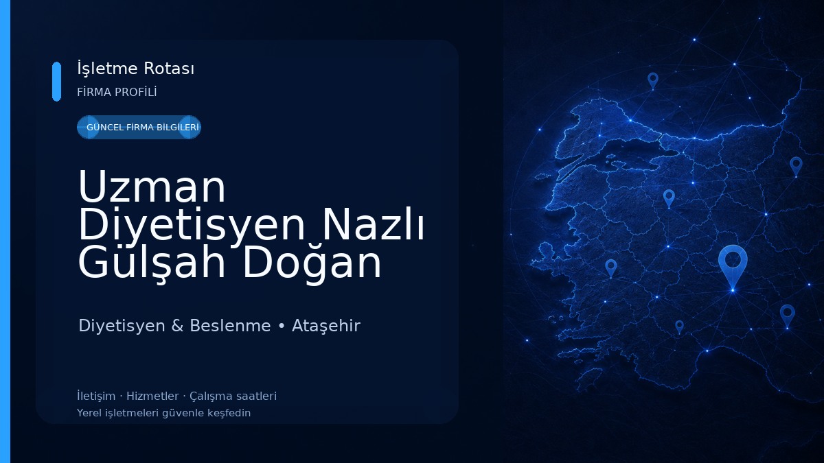 Uzman Diyetisyen Nazlı Gülşah Doğan Diyetisyen & Beslenme