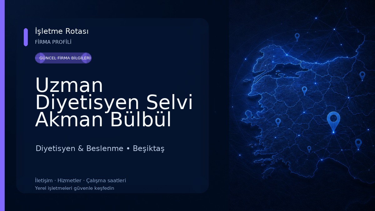 Uzman Diyetisyen Selvi Akman Bülbül Sürdürülebilir, Sağlıklı Beslenme Danışmanlığı Diyetisyen & Beslenme