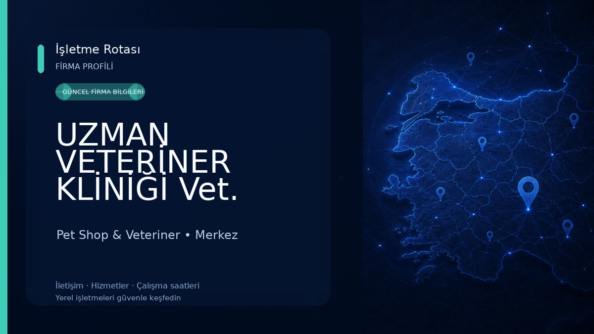 UZMAN VETERİNER KLİNİĞİ Vet. Hek. Mehmet Emre KÖSE Pet Shop & Veteriner