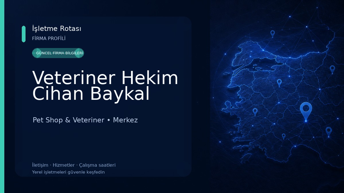 Veteriner Hekim Cihan Baykal 