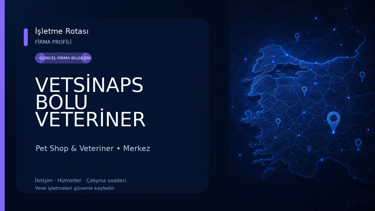 VETSİNAPS BOLU VETERİNER MUAYENEHANESİ ®️