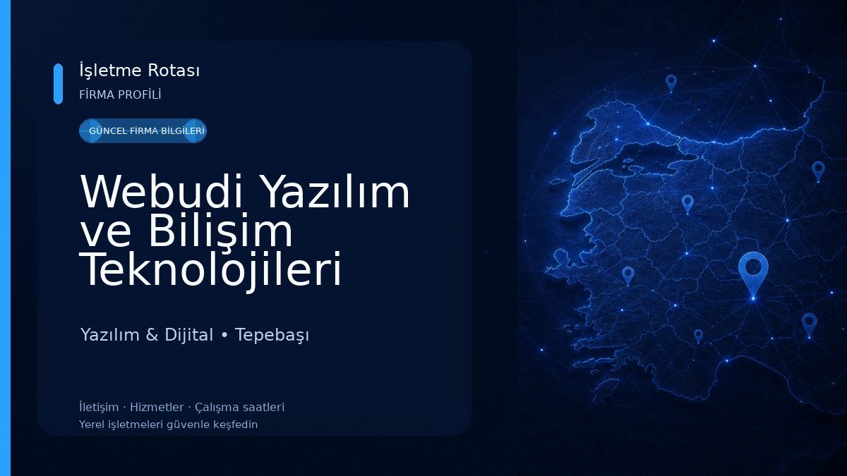 Webudi Yazılım ve Bilişim Teknolojileri Yazılım & Dijital