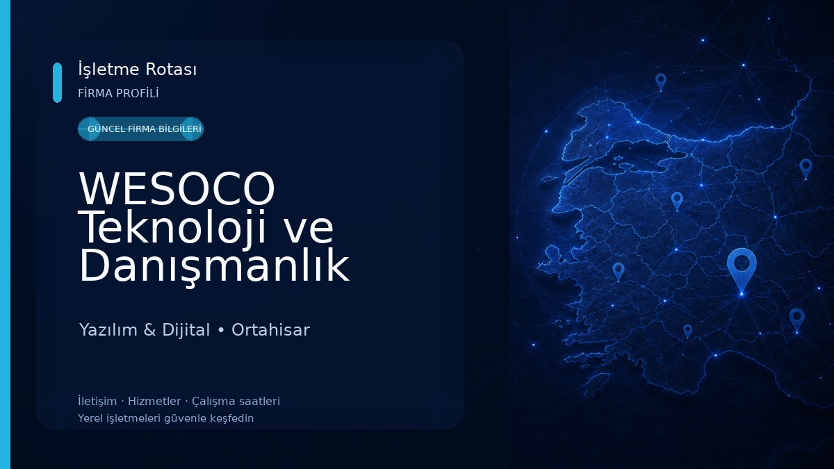 WESOCO Teknoloji ve Danışmanlık Yazılım & Dijital