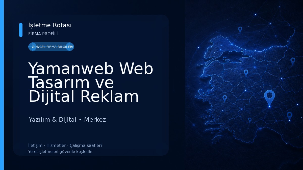 Yamanweb Web Tasarım ve Dijital Reklam Yazılım & Dijital