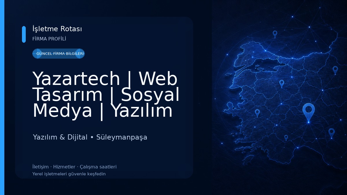 Yazartech | Web Tasarım | Sosyal Medya | Yazılım Geliştirme Yazılım & Dijital