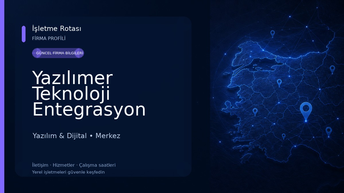 Yazılımer Teknoloji Entegrasyon Web Tasarım Yazılım SEO İç Anadolu Yazılım & Dijital