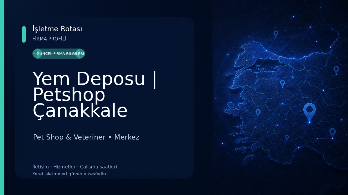 Yem Deposu | Petshop Çanakkale Pet Shop & Veteriner