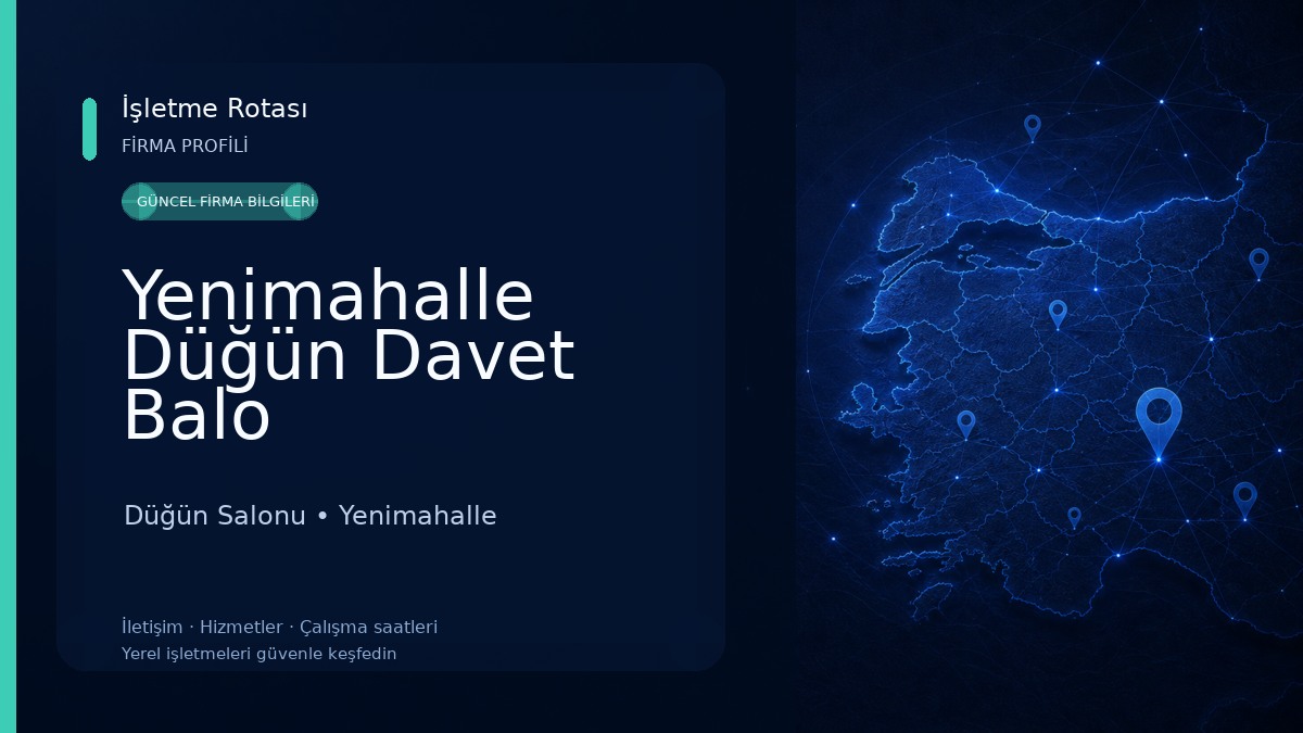 Yenimahalle Düğün Davet Balo Düğün Salonu
