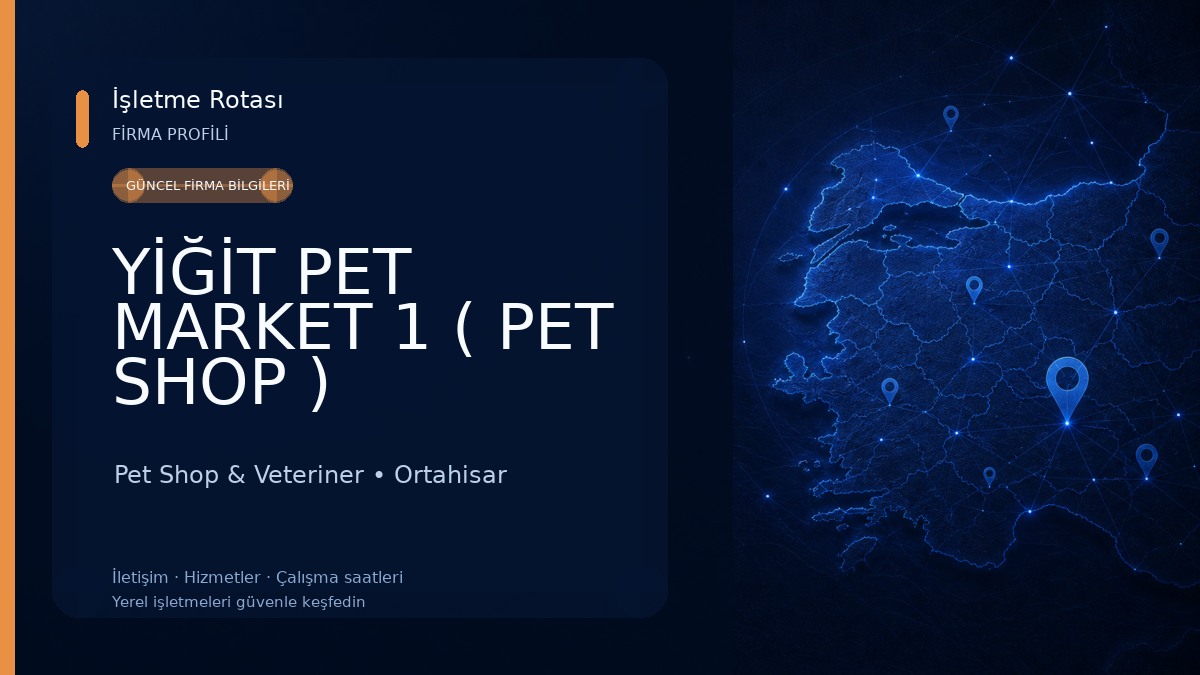 YİĞİT PET MARKET 1 ( PET SHOP )