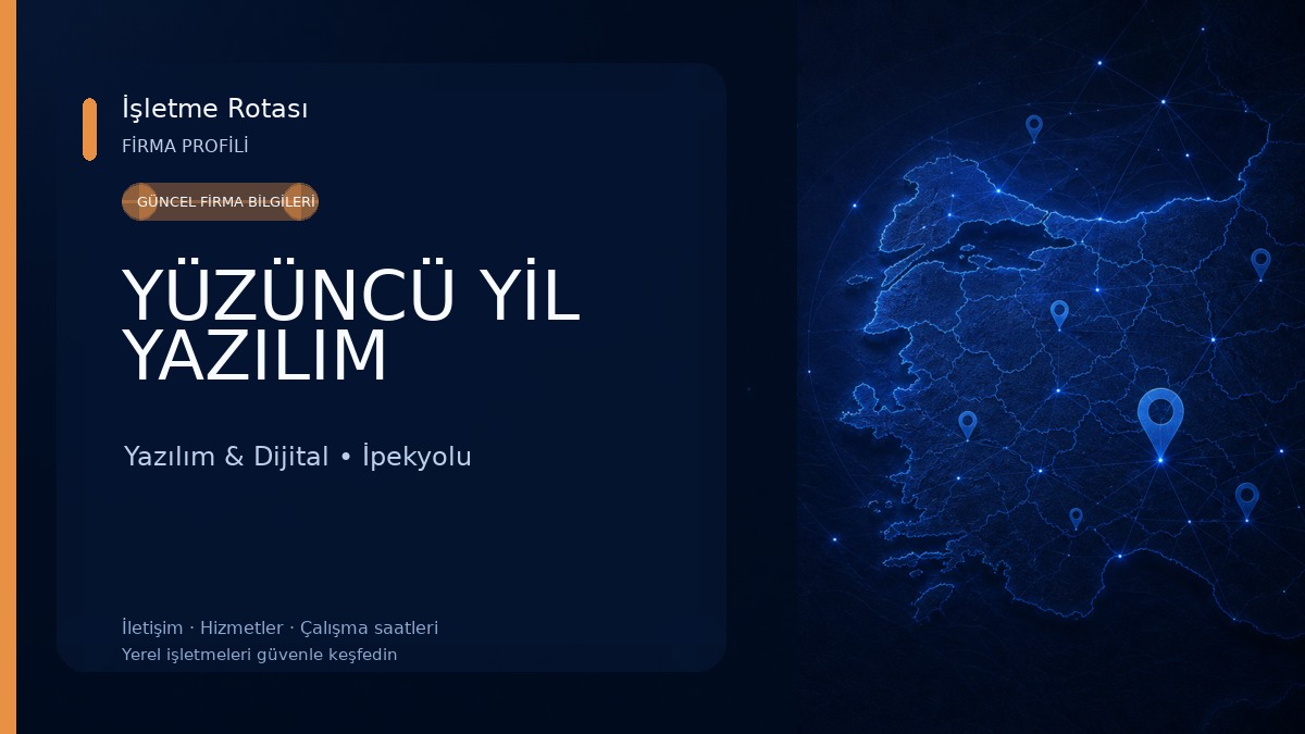 YÜZÜNCÜ YİL YAZILIM Yazılım & Dijital