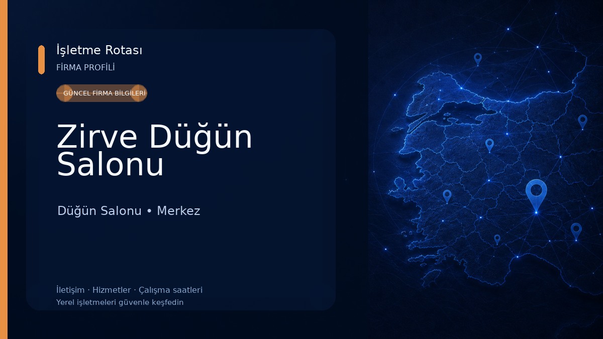 Zirve Düğün Salonu Düğün Salonu