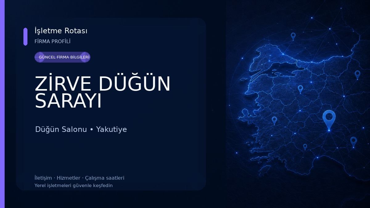 ZİRVE DÜĞÜN SARAYI Düğün Salonu