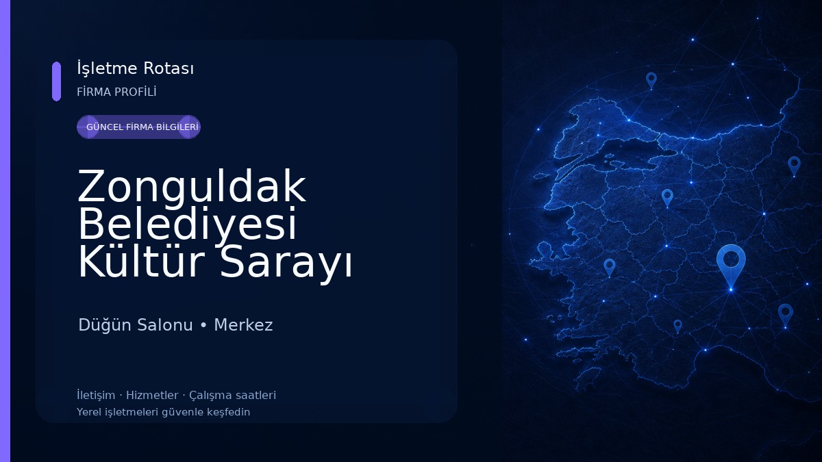 Zonguldak Belediyesi Kültür Sarayı Düğün Salonu